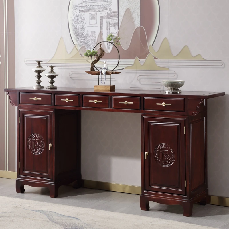 香樟木全实木供桌中堂供新中式香案农村堂屋案供桌供桌家用