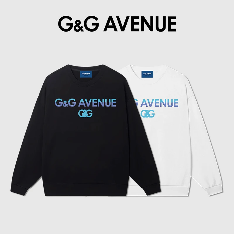 法国G&G AVENUE轻奢潮牌秋季休闲圆领卫衣男女同款-GW2423085