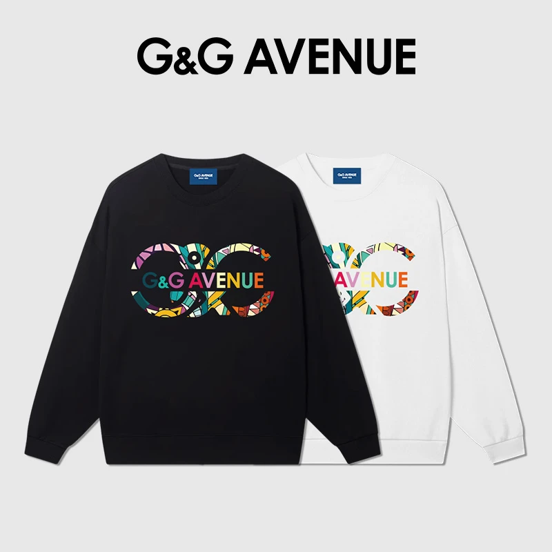 【新】法国G&G AVENUE轻奢潮牌卫衣春秋休闲卫衣男女同款-GW2423021