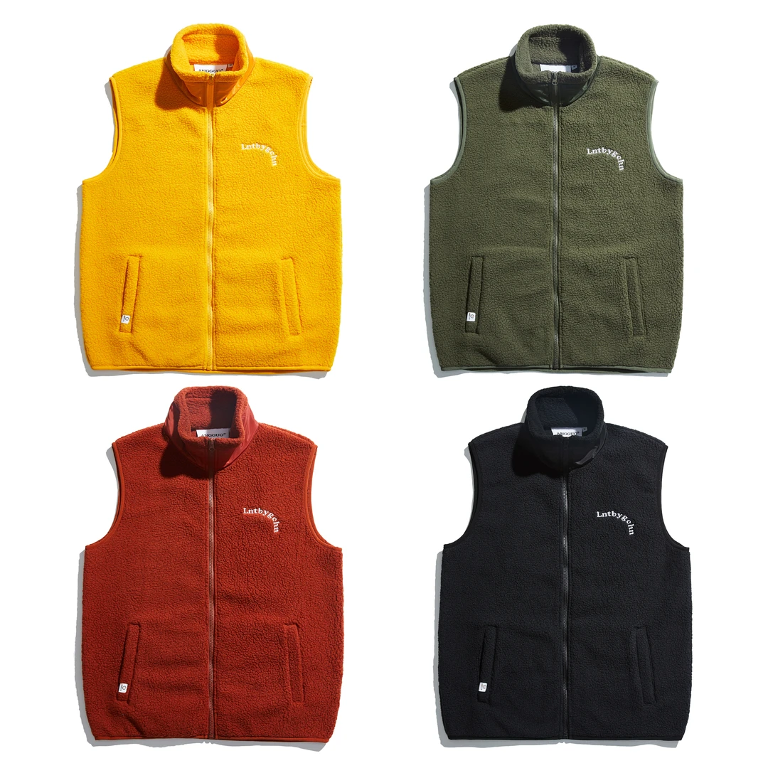 潮牌摇粒绒马甲9007