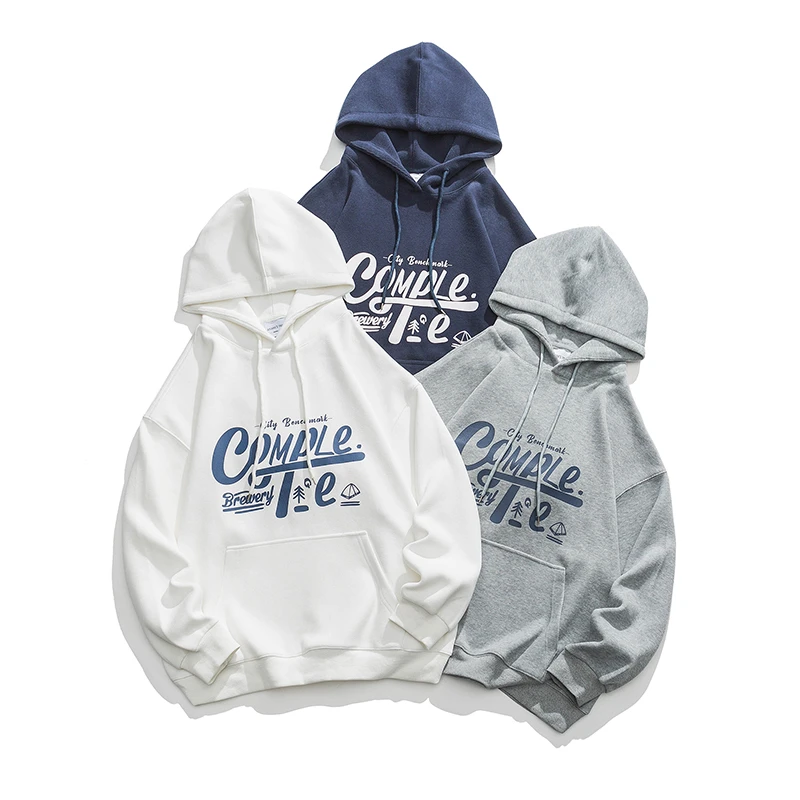 潮牌连帽卫衣W8137