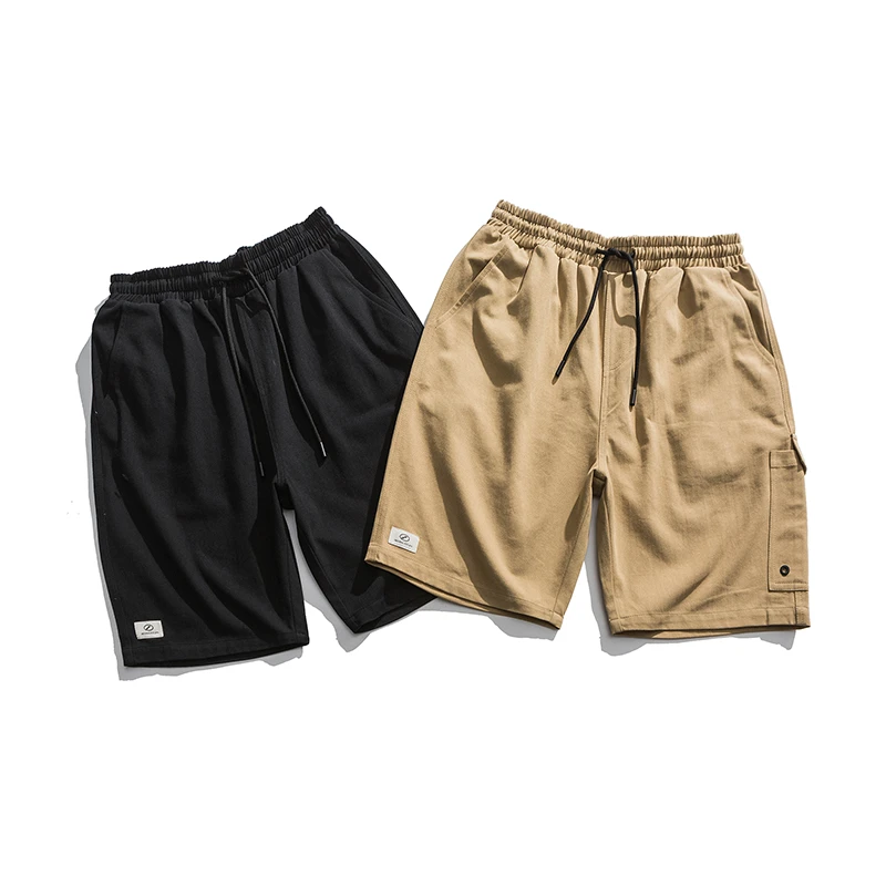 B273夏季潮牌港风ins设计感情侣百搭工装休闲运动短裤