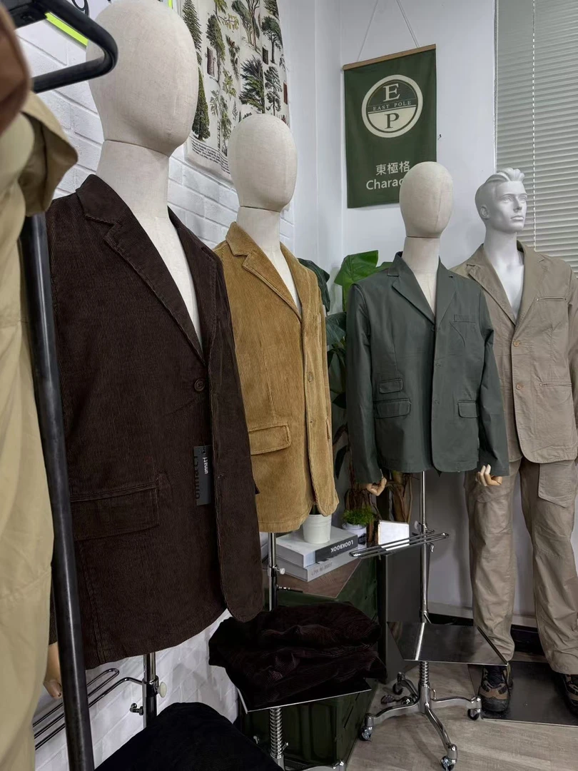 【双色灯芯绒西装外套】休闲灯芯绒西装外套尾货7146