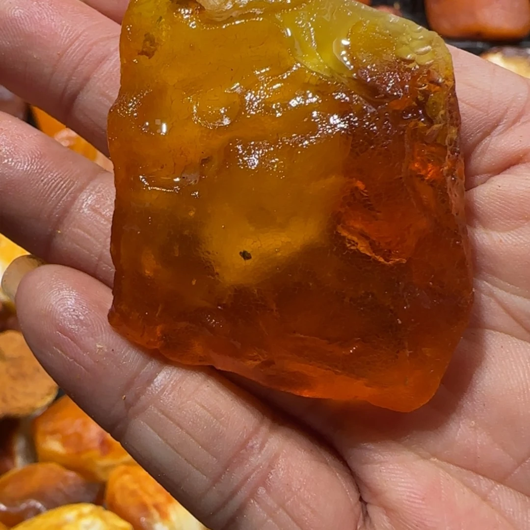 【闪购商品】定制琥珀未镶嵌闪****电