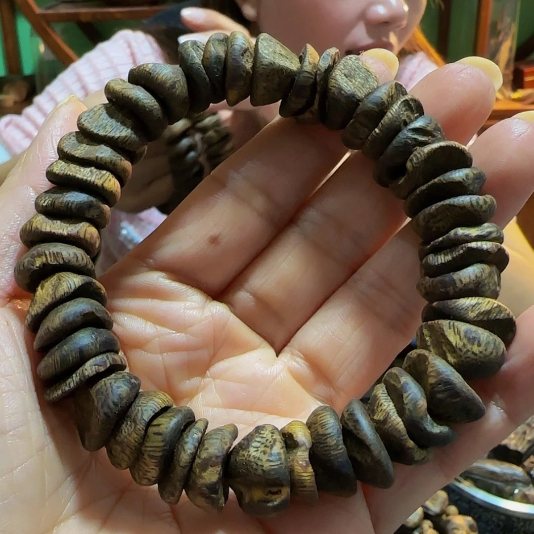 【闪购商品】沉香手串白奇乌身瘤疤18.5克多样性发