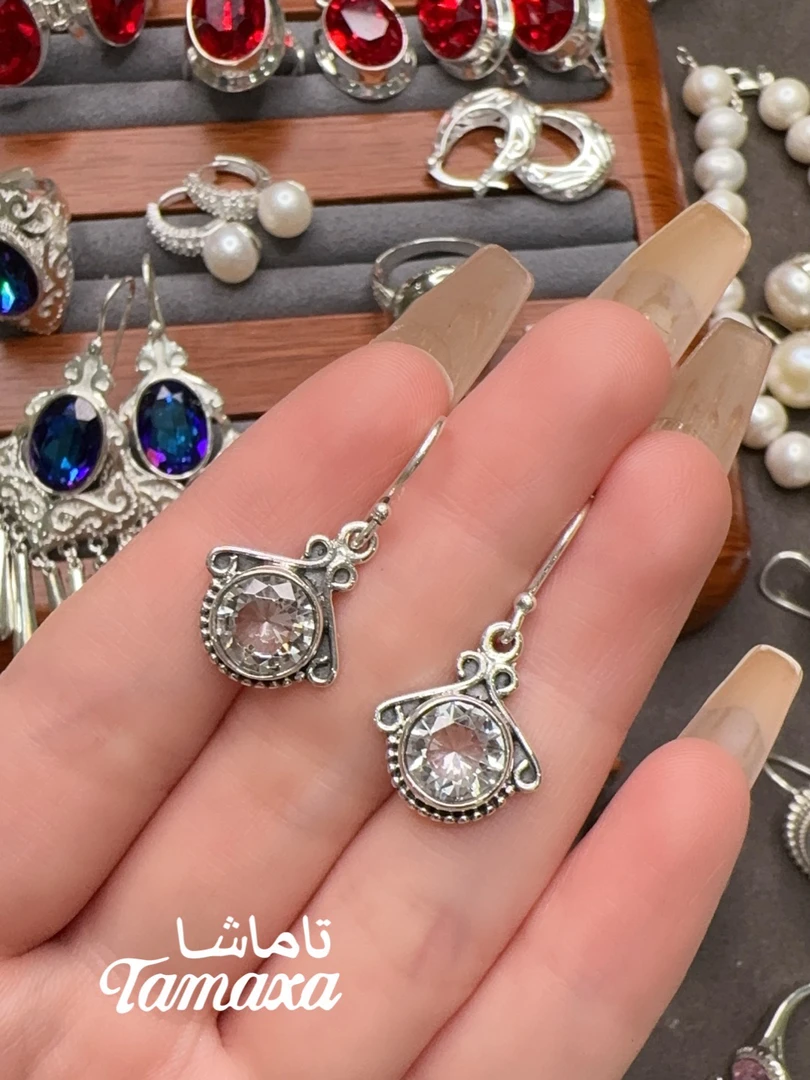 925银银制品 Tamaxa纯银耳环