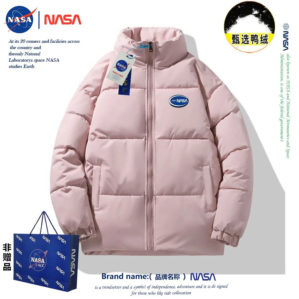 NASA联名立领棉服男款冬季设计感小众潮流加厚宽松帅气保暖外套