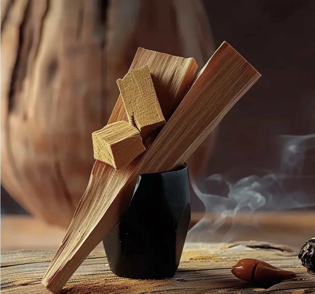 【治愈系】秘鲁圣木 檀香奶香绿意花香 天然香打篆香薰