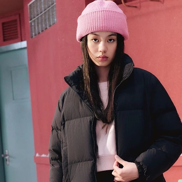 Skechers斯凯奇短款白色羽绒服女冬季立领鸭绒保暖外套L423W095