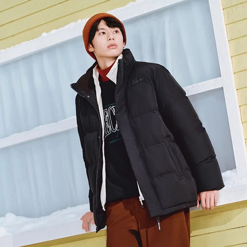 Skechers斯凯奇时尚梭织立领羽绒服冬季保暖运动外套L324U108