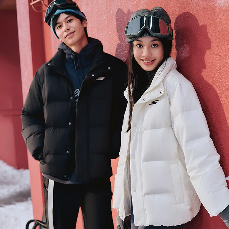 【暖冬专家】Skechers斯凯奇冬季新款男女同款立领羽绒服P423U038