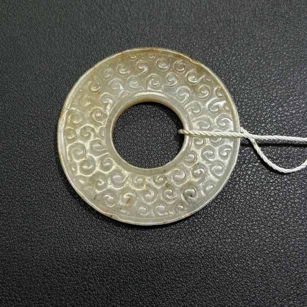 明和田玉籽料玉璧G高78355