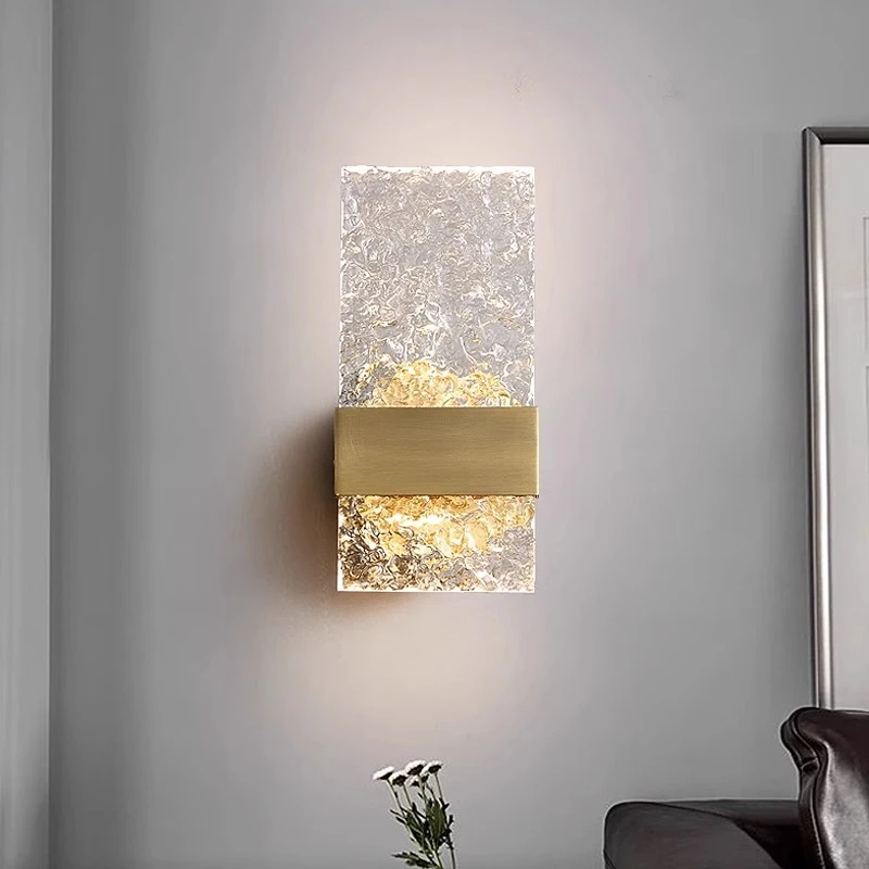 高端轻奢全铜壁灯走廊过道简约创意墙壁灯网红卧室床头豪华灯饰