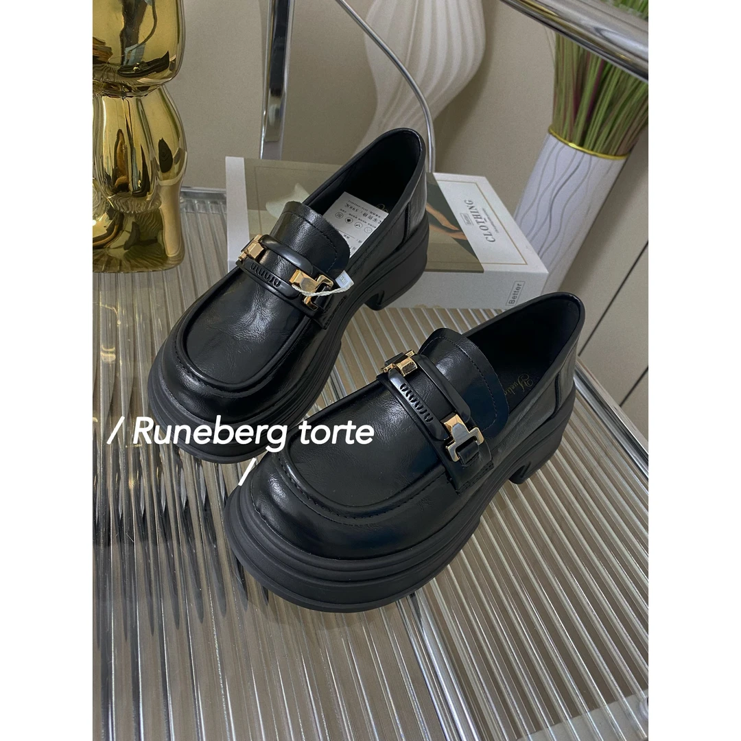 英伦学院风软底软面软底乐福女鞋