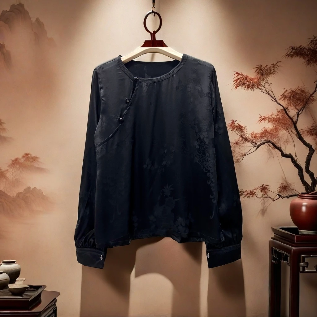 【千秋专属】029新中式上衣2024气质时尚国风百搭女士中式长袖