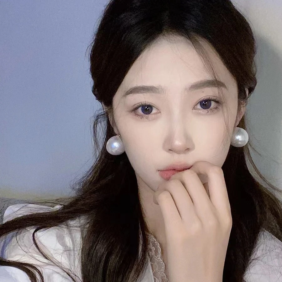 铜合金仿珍珠耳饰 韩国复古赫本夸张大珍珠耳环气质名媛法式耳钉