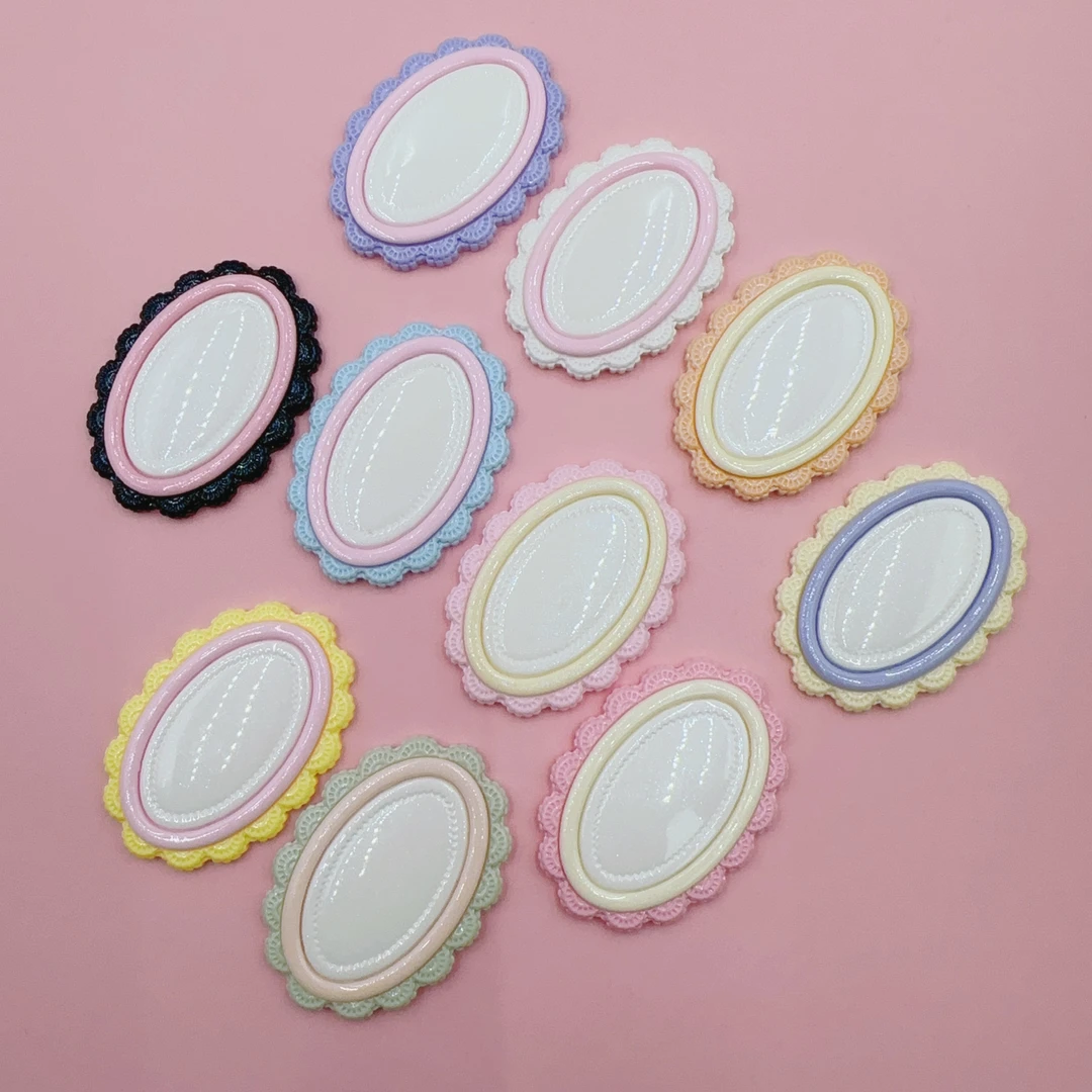 diy奶油胶底托发夹底托树脂配件底托底座