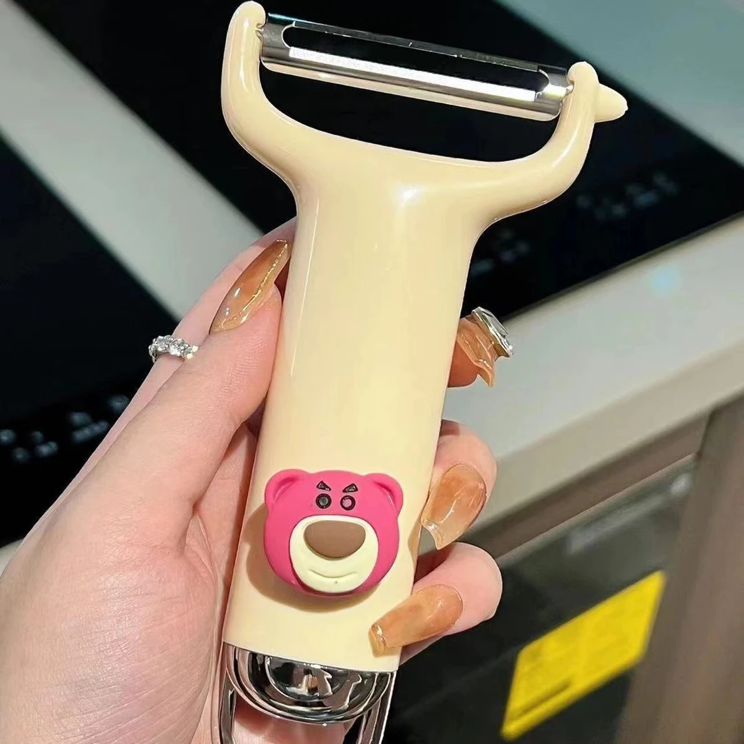 可爱不锈钢水果削皮刀刮皮器家用厨房多功能土豆苹果去皮刨皮神器