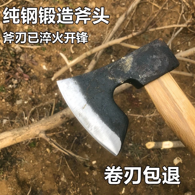 维京斧露营斧户外斧丛林斧战斧斩骨斧头砍树劈柴高锰钢斧子家用斧