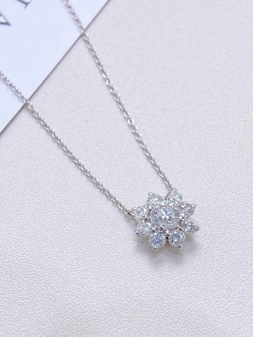 实验室培育钻石【合成/培育】【六言精选01】0168太阳花套链