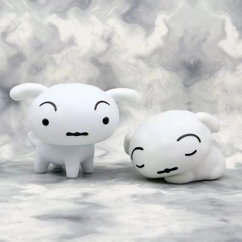 【优质】 蜡笔小新 小白狗 动漫手办模玩