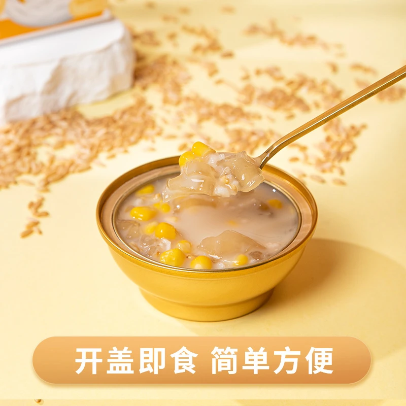 滋养有范豆乳玉米味花胶粥100g即食花胶 开盖即食营养低脂花胶
