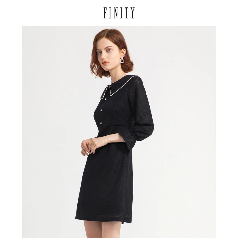 【小云总专属】FINITY 新款气质连衣裙法式设计感休闲 F21UD6517L