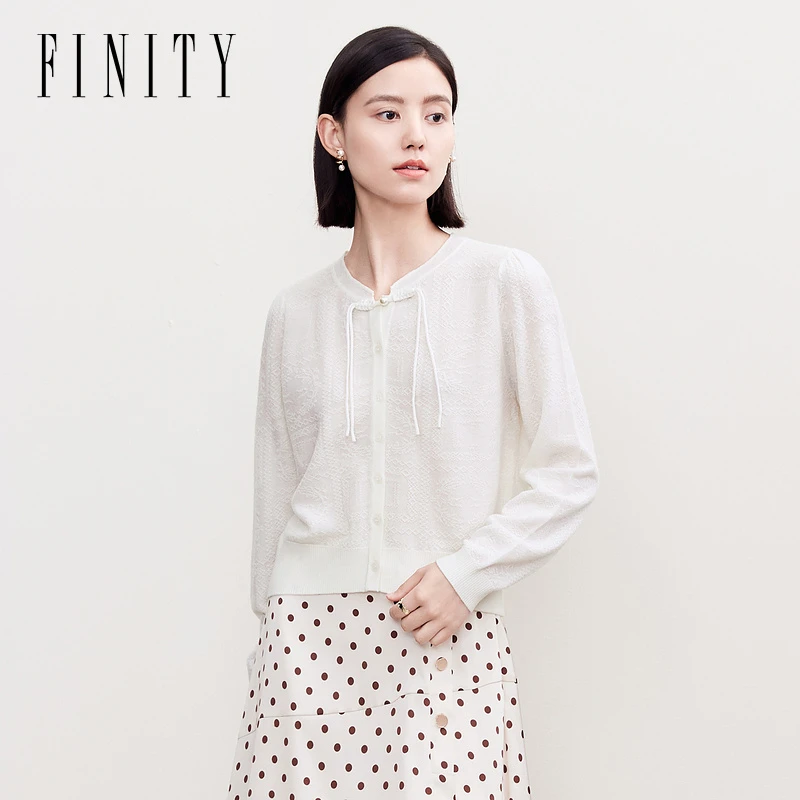 【小晴专属】FINITY 新款时尚针织衫小香风气质百搭 F21W6B07Z2