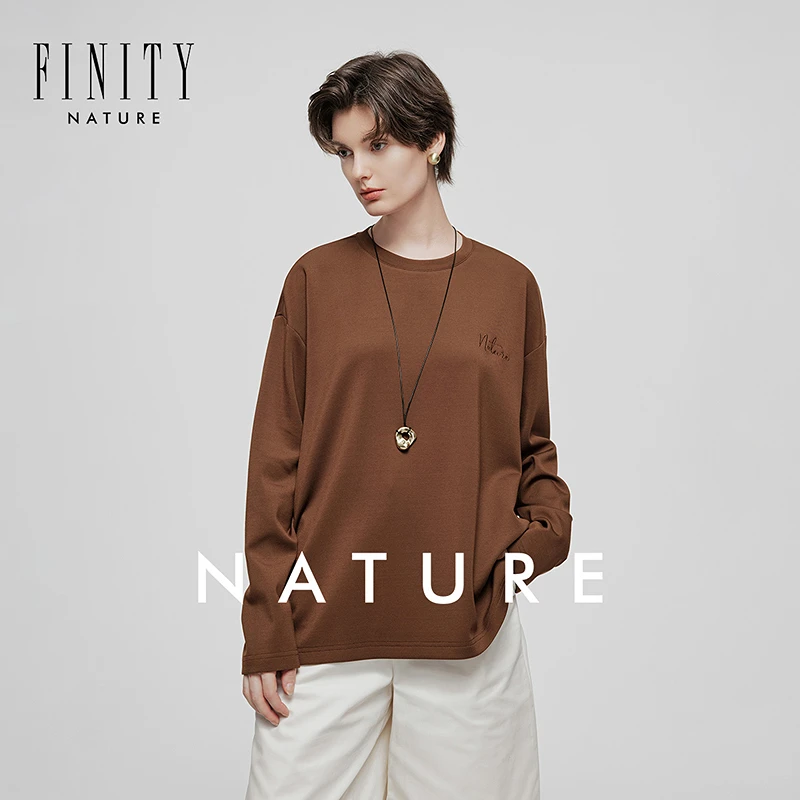 【籽言专属】FINITY 新款T恤时尚休闲百搭潮流套头气质 F21X8D07U4