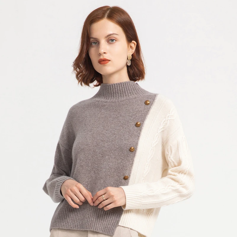 【小水专属】FINITY 新款针织衫高领半高领打底加厚毛衣 F21UD6302S