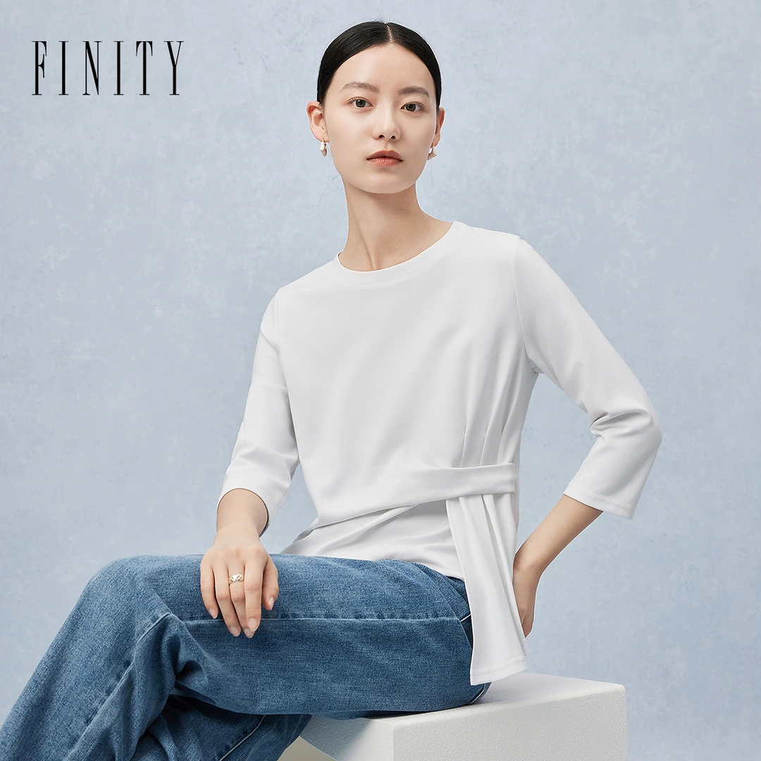 【小水专属】FINITY T恤百搭小众设计感时尚 F21X1C07U3