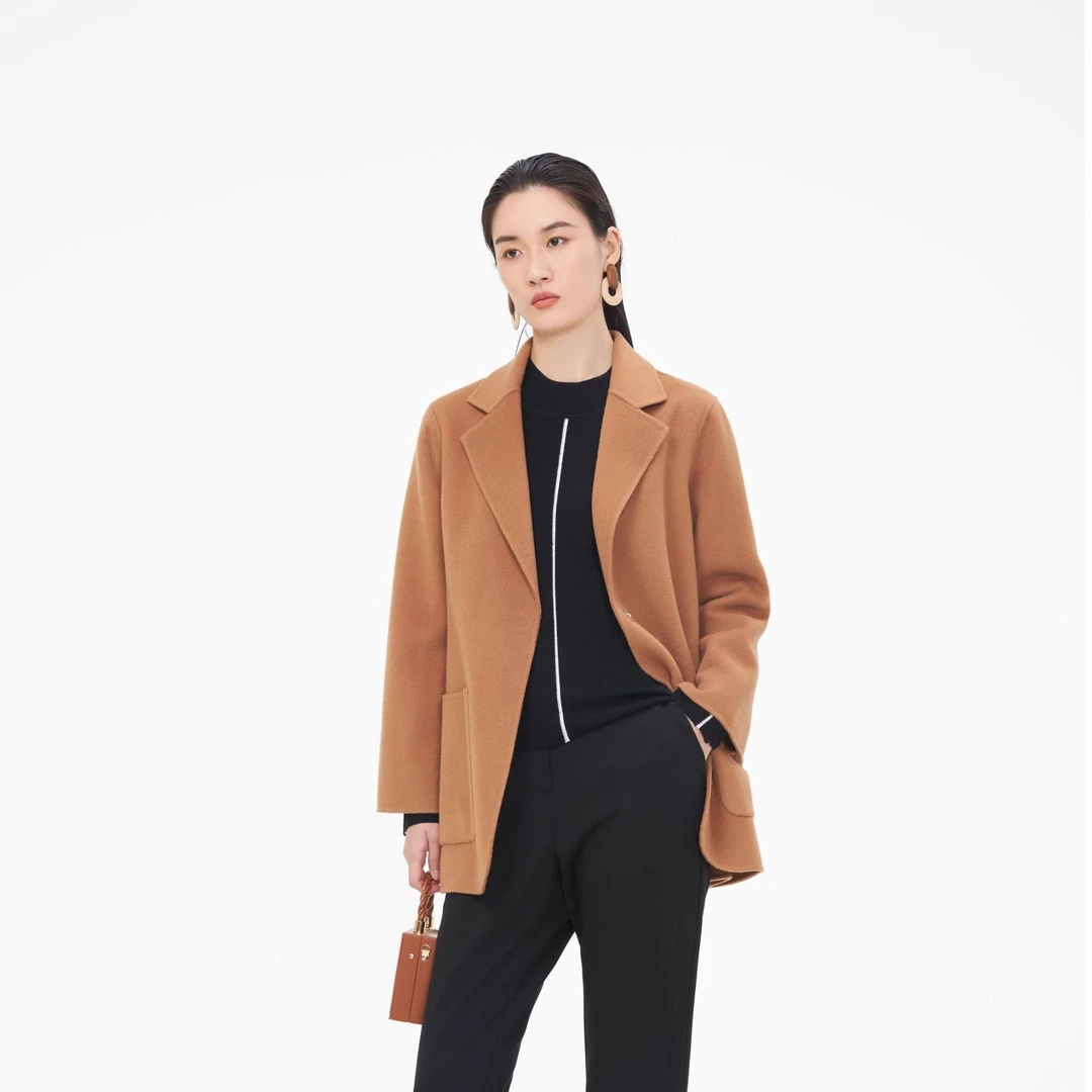 【籽言专属】FINITY 专柜新款大衣时尚宽松百搭保暖修身 F20VDT043D