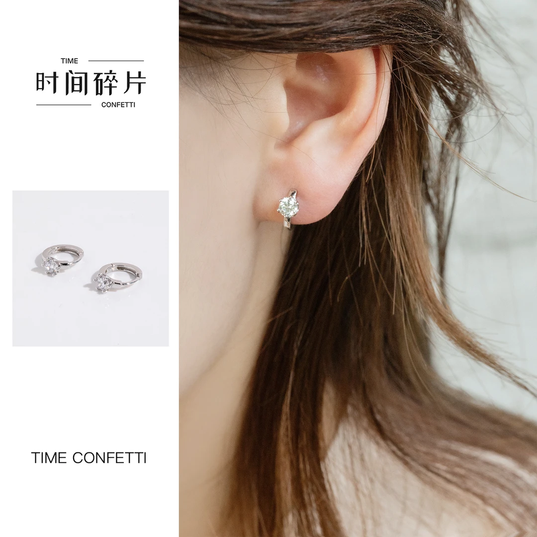 925银耳饰 【孙二娘】清新气质百搭经典款银色耳环TC 8668