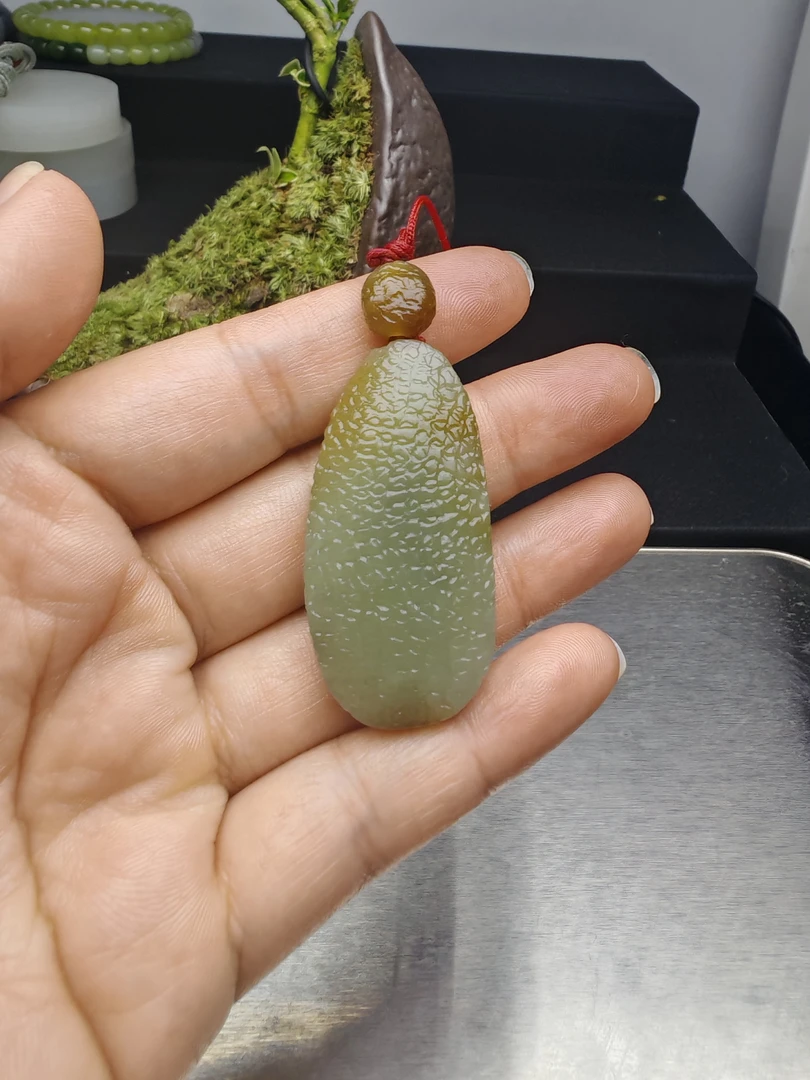 和田玉且末糖料，随行纯手工牌子