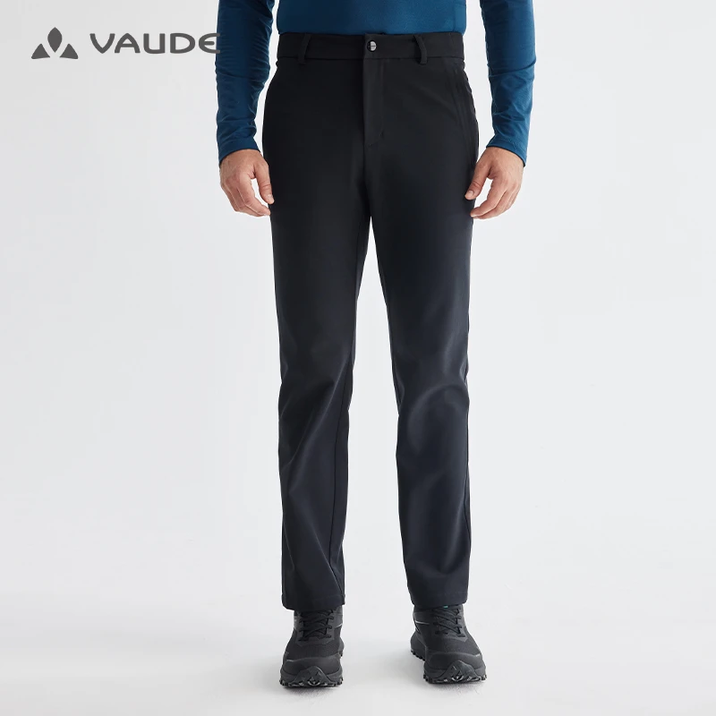 VAUDE巍德男士秋冬户外舒适软壳裤防风保暖质感长裤VG2346705