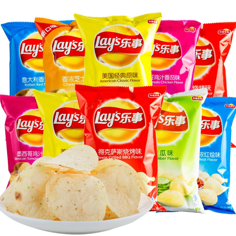 Lay’s/乐事NPC原切薯片23g45g原味黄瓜追剧户外网红零食批发-临期