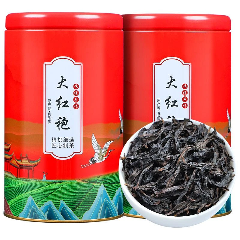 福建大红袍茶2023年新茶自己喝罐装高山乌龙浓香罐装送礼500g好茶
