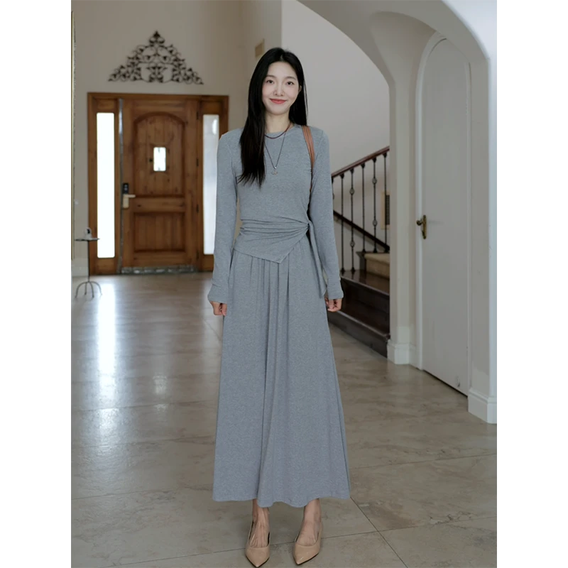 【断码特价 现货不补】 显瘦针织衫上衣宽松大摆半身裙 G924A12403