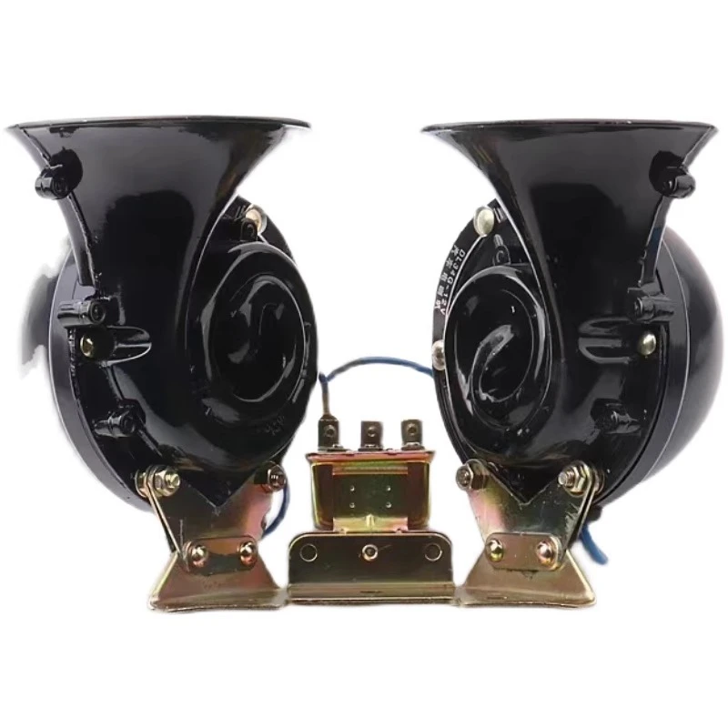 12v24v汽车货车客车工程车专用双音大蜗牛喇叭单音大蜗牛喇叭鸣笛