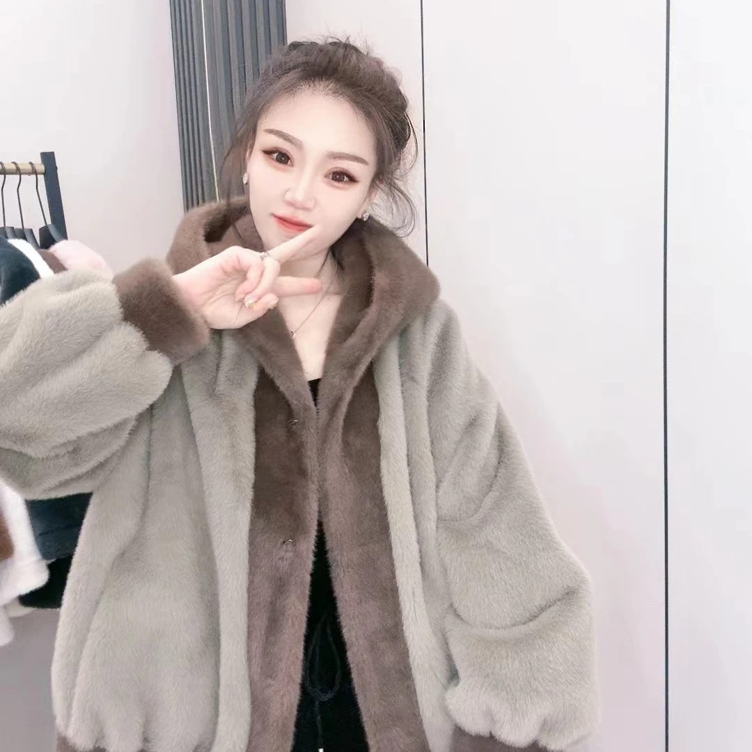 2024秋冬时尚气质百搭设计师网红毛毛外套