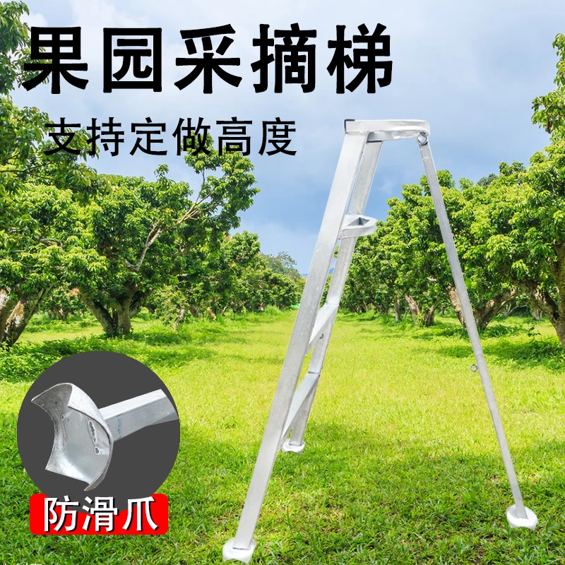 园林绿化修剪三角梯多功能折叠梯果园采摘加宽稳固踏板人字脚踏梯