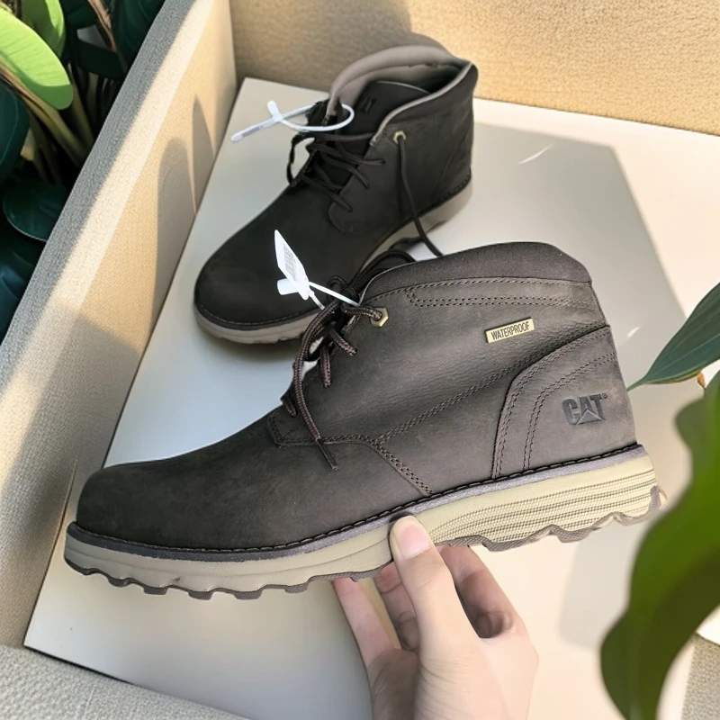 CAT（默认微瑕）卡特时尚百搭经典款工装户外靴蜂窝底！中帮P720686