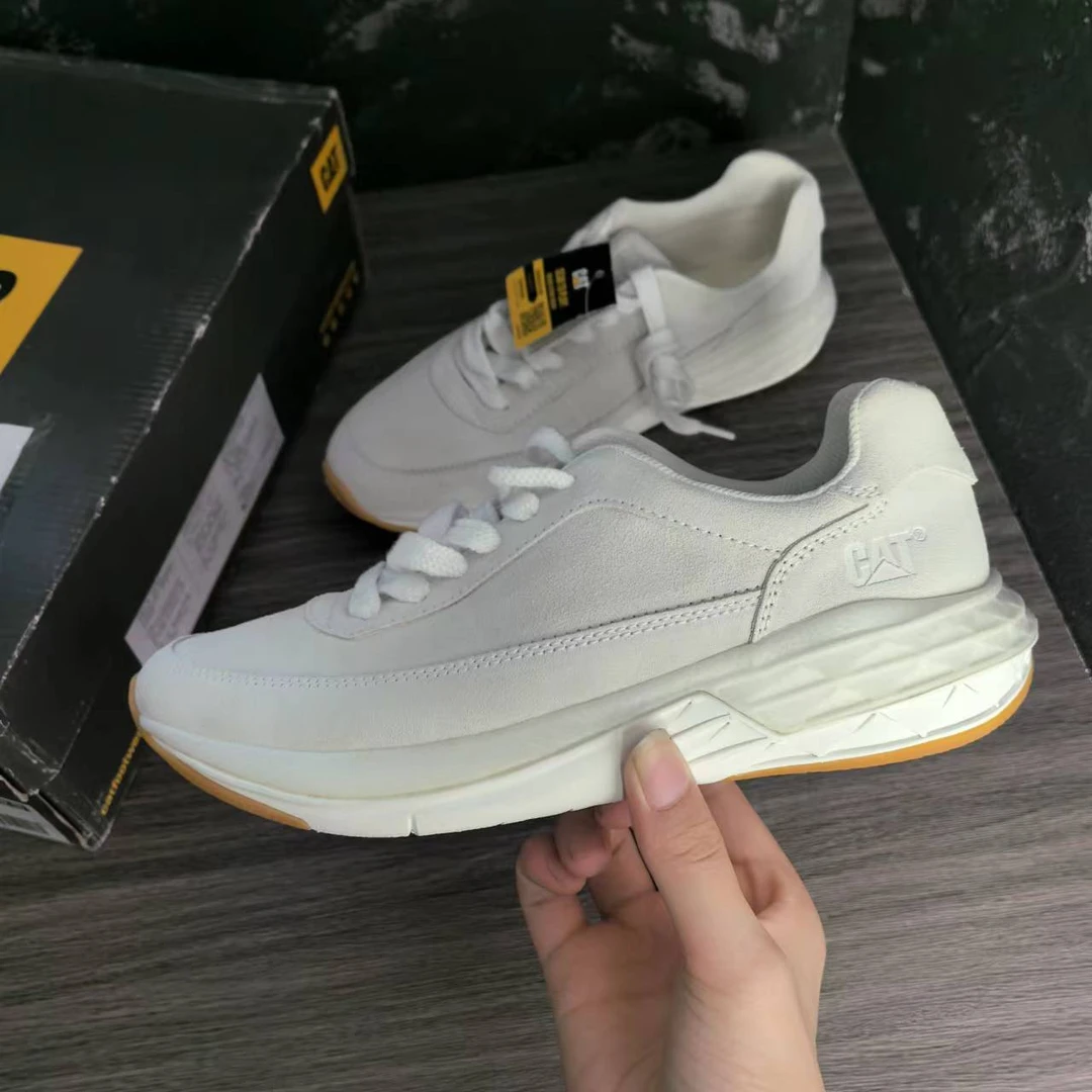 CAT（默认微瑕）轻便经典三色工装运动款低帮跑步全皮P725726