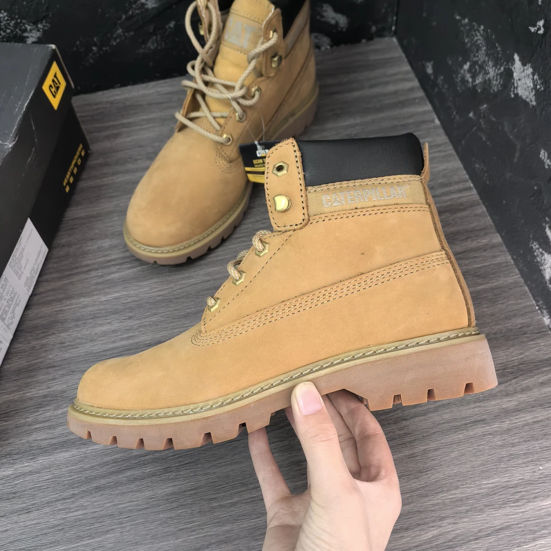 CAT默认微瑕Lyrics系列-经典款工装大黄靴P310993户外靴黄色中帮