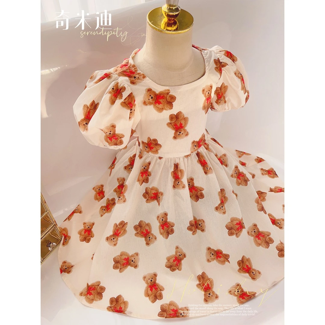 现货【贝贝熊】奇米迪女童连衣裙洋气夏季新款公主裙24005