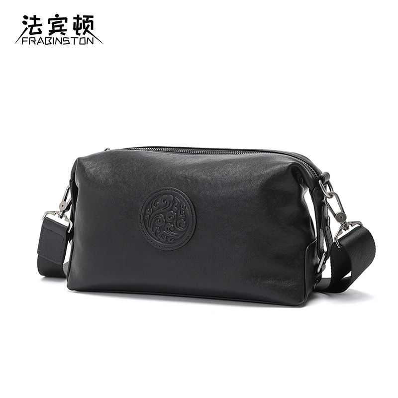 男士时尚休闲百搭真皮潮流单肩包斜挎包手拿包防水多功能简约气质