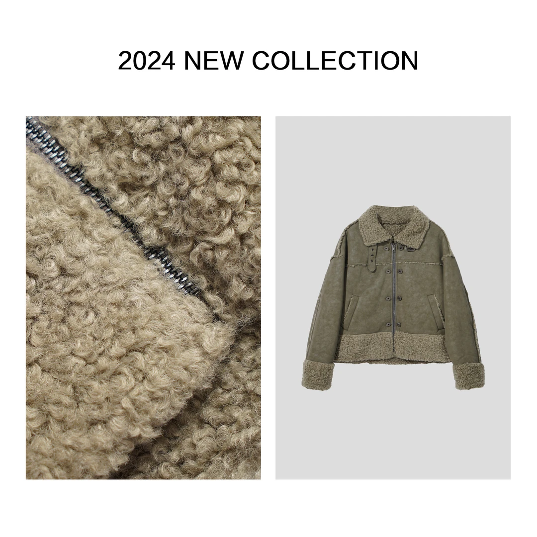 【婷婷专属】 W5356005 冬季皮毛一体保暖外套