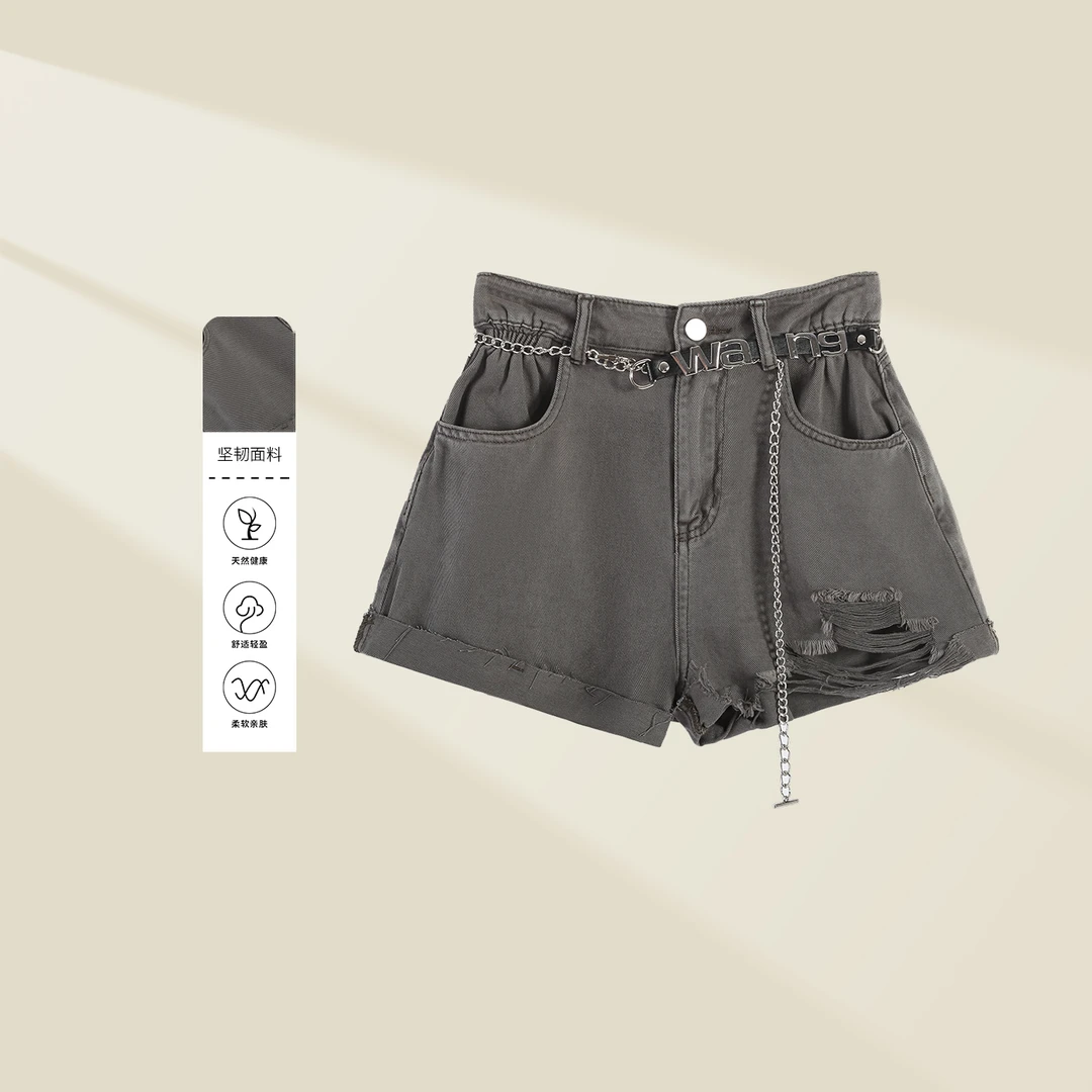 《婷婷专属》K132008 休闲裤时尚简约牛仔短裤