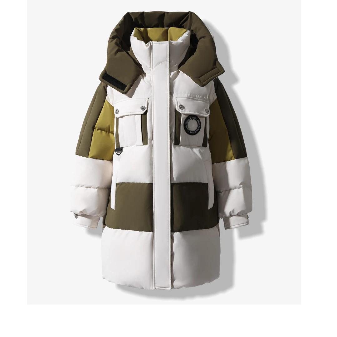 【婷婷专属】时尚连帽中长款加厚长款羽绒服 Y1357088MX