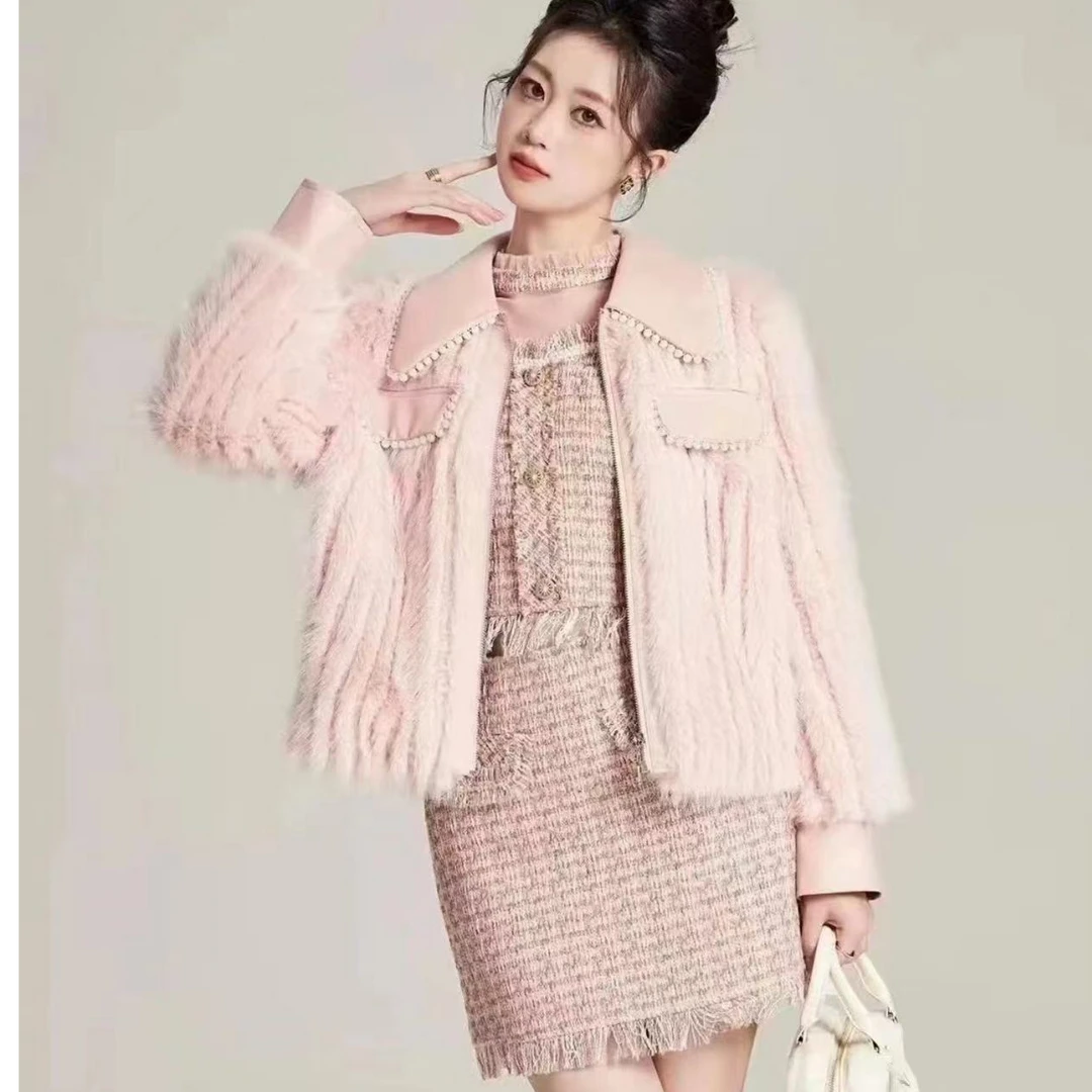 【婷婷专属】Z5356003新款时尚百搭皮草外套